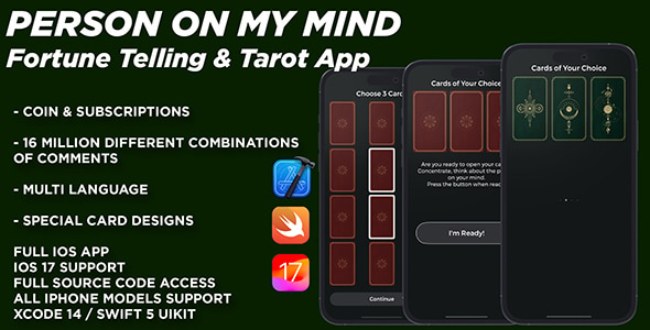 Person On My Mind - Tarot/Fortune Telling App for iOS