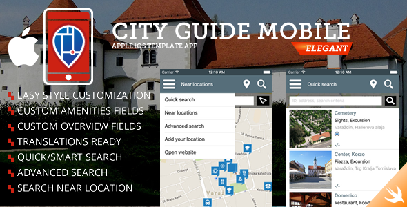 City Guide iOS iPhone App