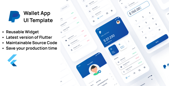 Wallet App UI Template - Flutter