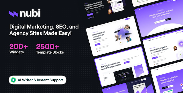 Nubi - Digital Marketing & SEO WordPress Theme