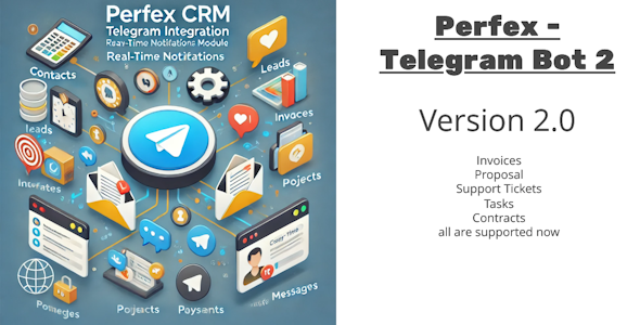 Perfex CRM and TelegramBot Notification Module