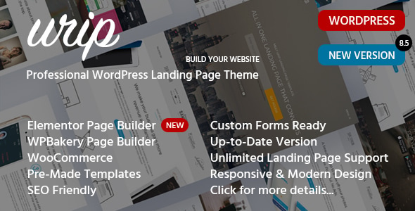 Urip - Elementor Marketing Landing Page Responsive Theme