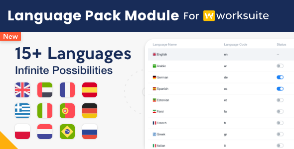 Language Pack Module for Worksuite CRM