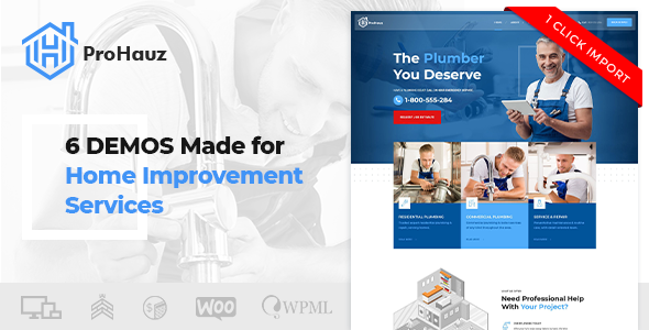 ProHauz – Handyman & Plumber WordPress Theme