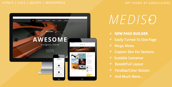 Mediso - Corporate / One-Page / Blogging WordPress