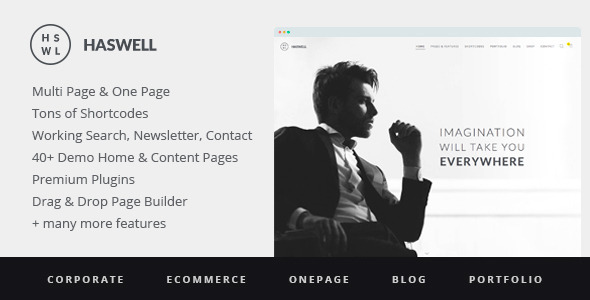 Haswell - Responsive, Multipurpose One & Multi Page WordPress Theme