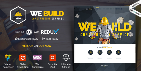 We Build - Construction WordPress Theme