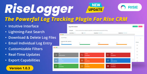 RiseLogger - The Powerful Error Tracking Plugin for Rise CRM