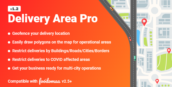 Delivery Area Pro Module for Foodomaa