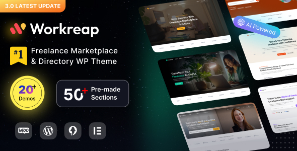 Workreap - Freelance Marketplace WordPress Theme