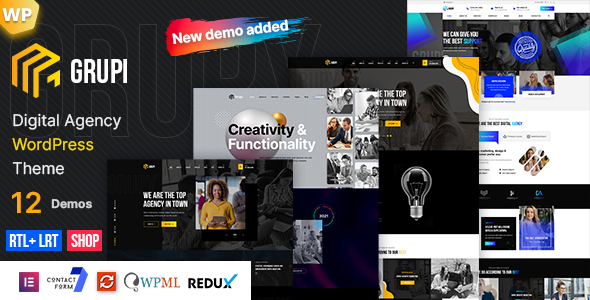 Grupi - Digital Agency WordPress Theme