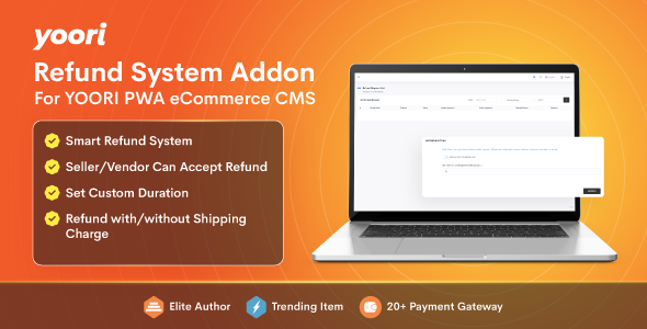 Refund System Add-on for YOORI PWA eCommerce