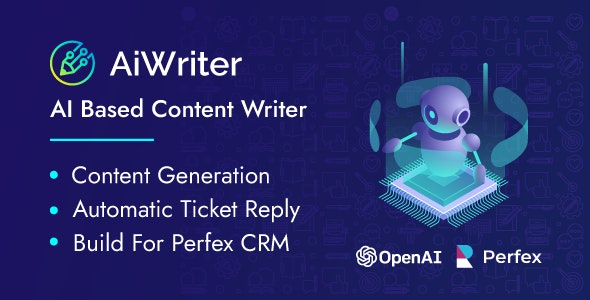 Perfex AiWriter - AI Content Generator And AI Ticket Reply Module