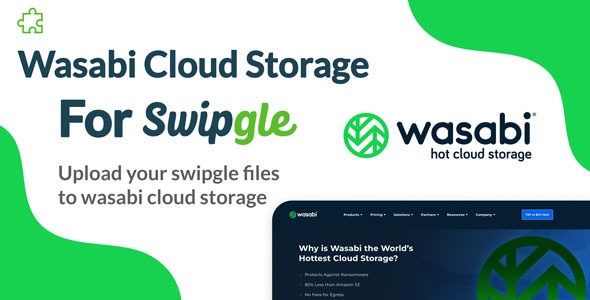 Wasabi Cloud Storage Add-on For Swipgle