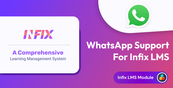 WhatsApp Chat Support - InfixLMS Module