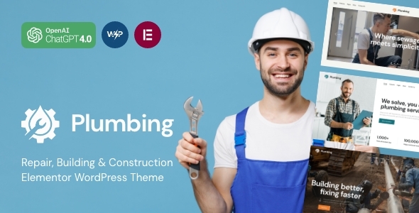 Plumbing - Plumber and Handyman WordPress Theme