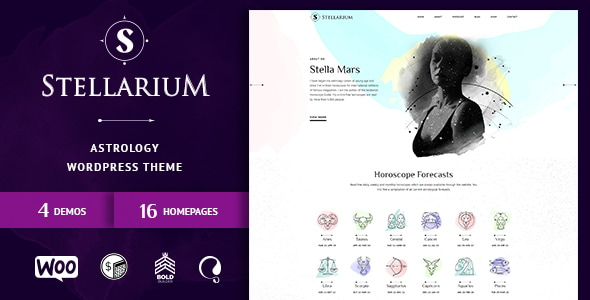 Stellarium – Horoscope and Astrology WordPress Theme