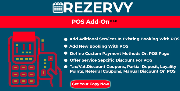 Rezervy - Point of sale system for bookings & multi payment management (POS AddOn)