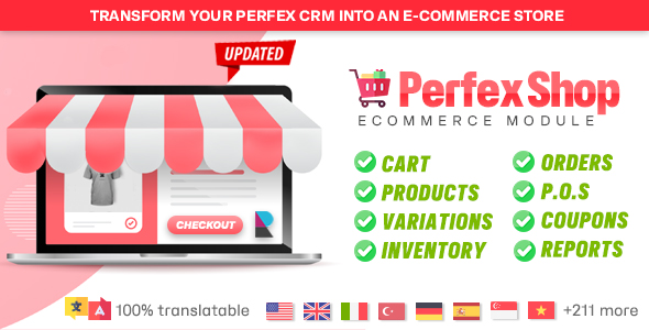 Perfex Shop - eCommerce module to sell Products & Services with POS support and Inventory Management