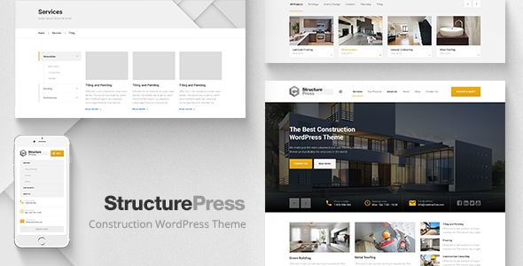 StructurePress — Construction and Architecture WordPress Theme