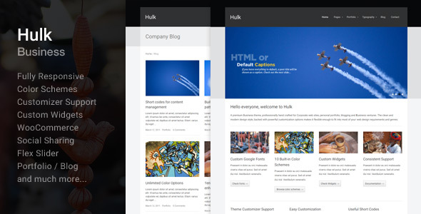 Hulk Business/Portfolio Wordpress Theme