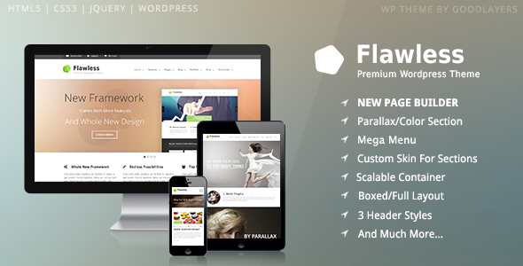 Flawless - Responsive Multi-Purpose WordPress