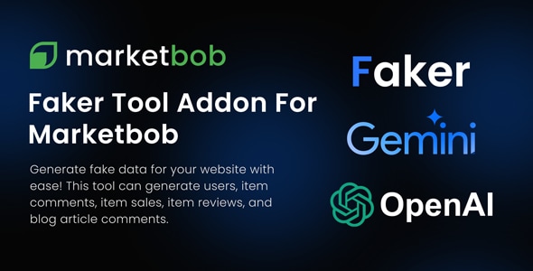 Faker Tool With AI Addon for Marketbob