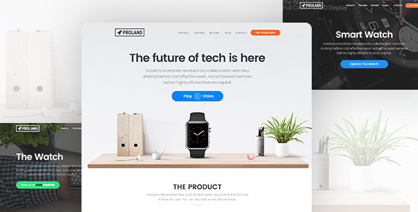 Single Product Landing Page WordPress Theme - Proland