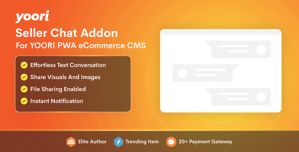 YOORI eCommerce Seller Chat Addon