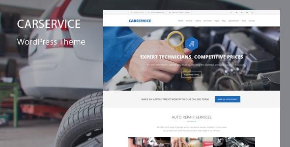 Car Service - Mechanic & Auto Repair WordPress Theme