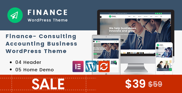 Finance - Consulting, Accounting WordPress Theme