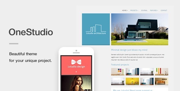 OneStudio - A Unique Responsive WordPress Theme