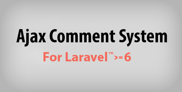 Ajax Comment System for Laravel