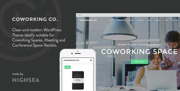 Coworking Co. - Creative Space WordPress Theme