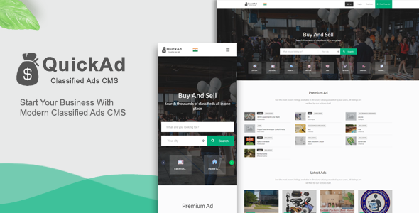 Modern Quickad Classified Template