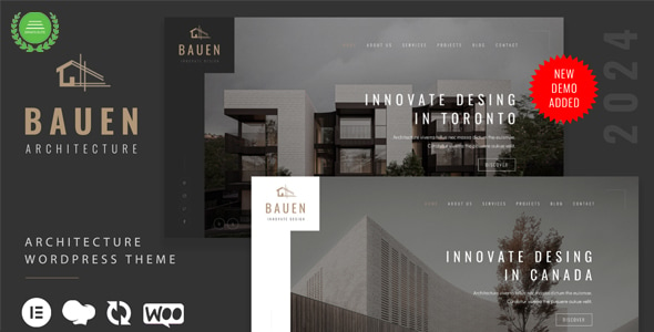 BAUEN - Architecture & Interior Elementor WordPress Theme