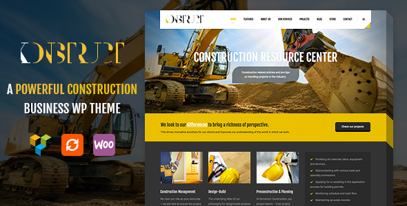 Konstruct - Construction, Building WordPress Theme