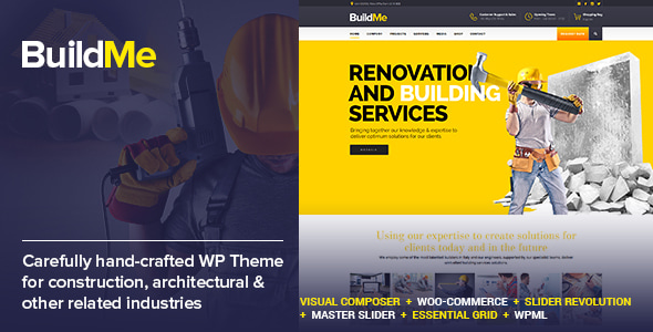 BuildMe - Construction & Architectural WP Theme