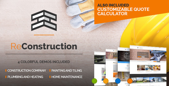 ReConstruction - Contractor & Building WordPress Theme