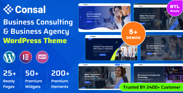 Consal - Business Consulting & Business Agency WordPress Theme