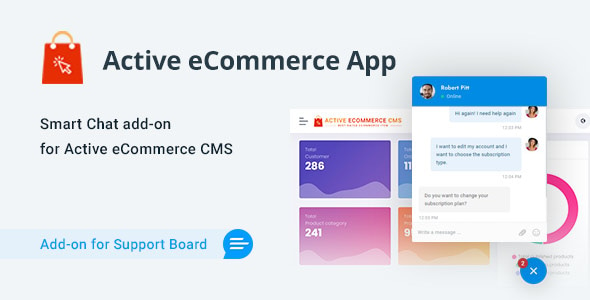 Active eCommerce Chat & Support App for Support Board