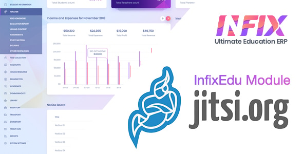 Jitsi Meet Module | InfixEdu School Management System Software