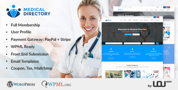 Medical Directory - Hospitals & Doctors Listing Theme