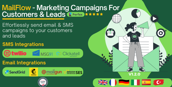 MailFlow - Marketing Campaigns For Customers & Leads Perfex CRM