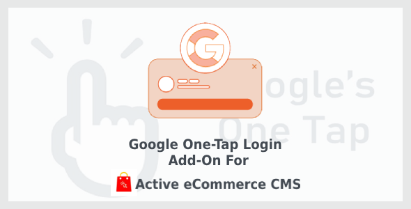 Google One-Tap Login Add-on for Active eCommerce CMS