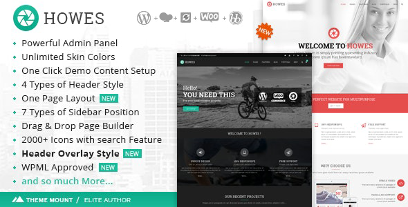 Howes | Responsive Multi-Purpose WordPress Theme